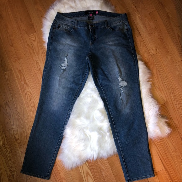 Torrid Distressed Skinny Jeans Women’s Size 16 - Picture 2 of 8